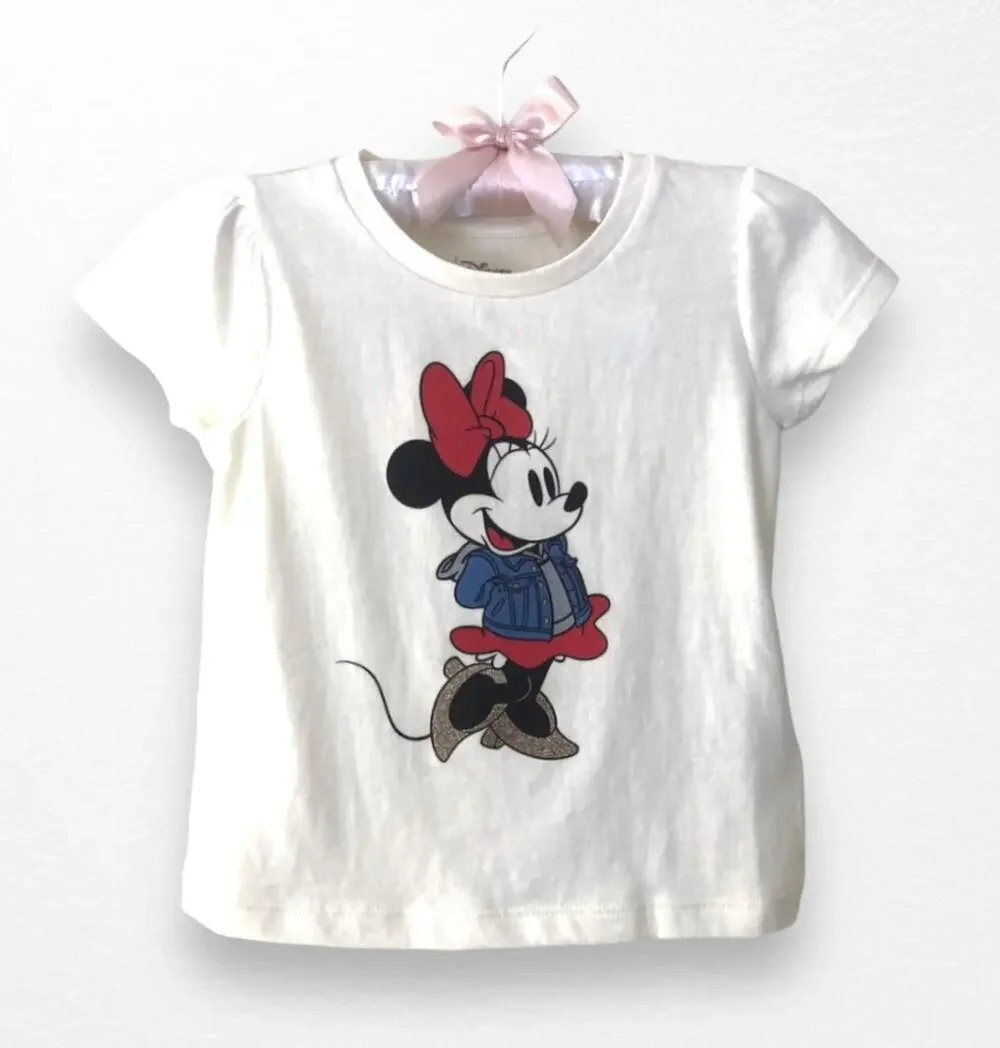 NWT Gap Organic Minnie Mouse Tee, 18-24 Months